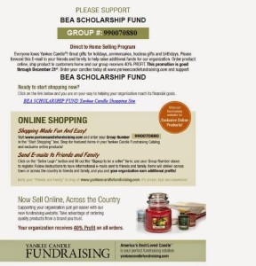 BEA SCHOLARSHIP FUND – GROUP #: 990070880
